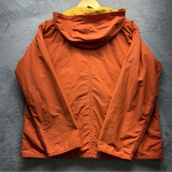 Eileen Fisher Vibrant Orange Windbreaker women’s small petite - Picture 13 of 15